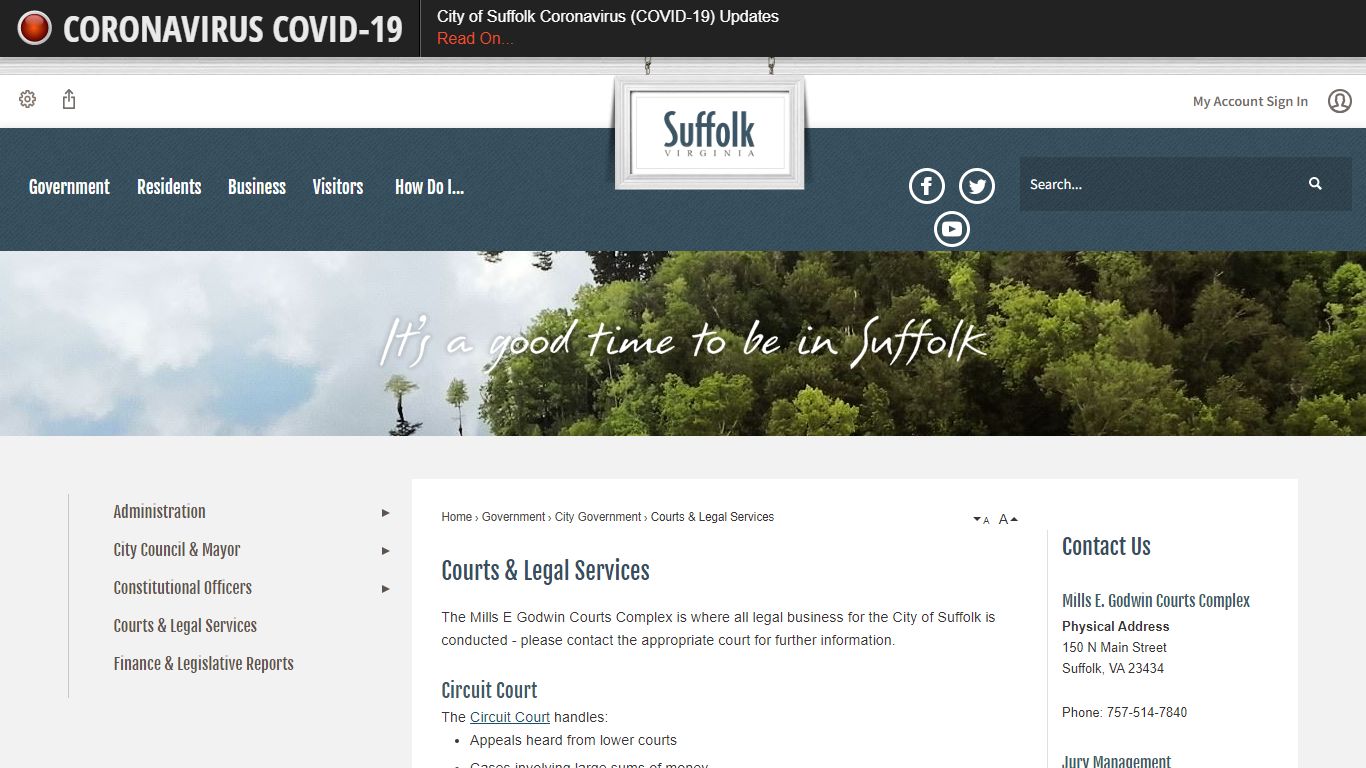 Courts & Legal Services | Suffolk, VA